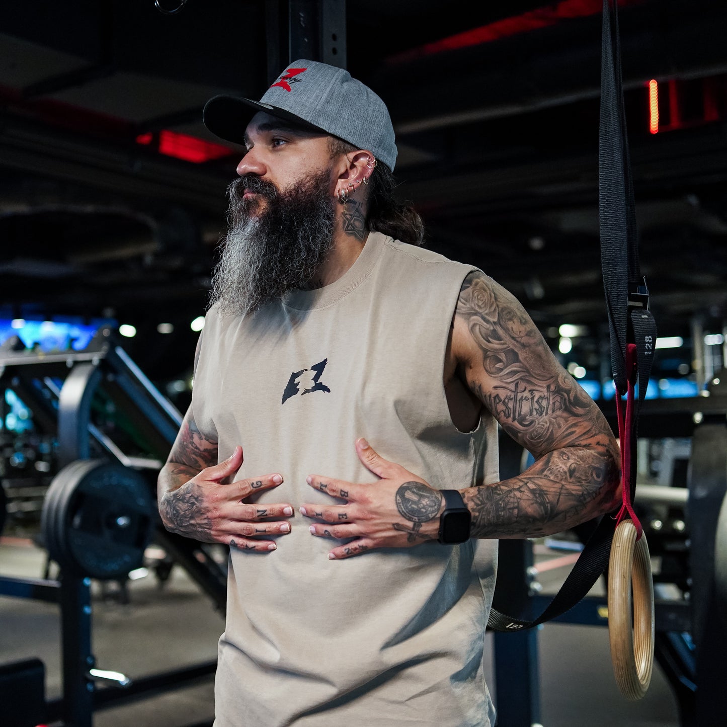 EZ HF Tank / Burpees Design (Long Oversize)