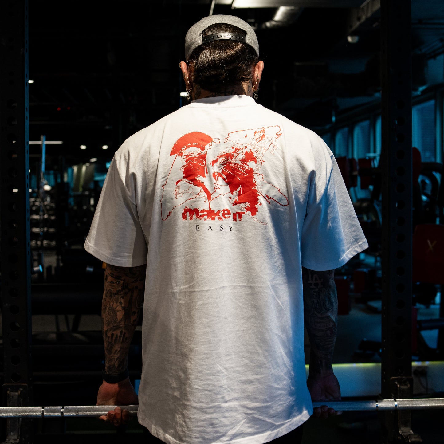 EZ H Tee / Warrior Design (Long Oversize)