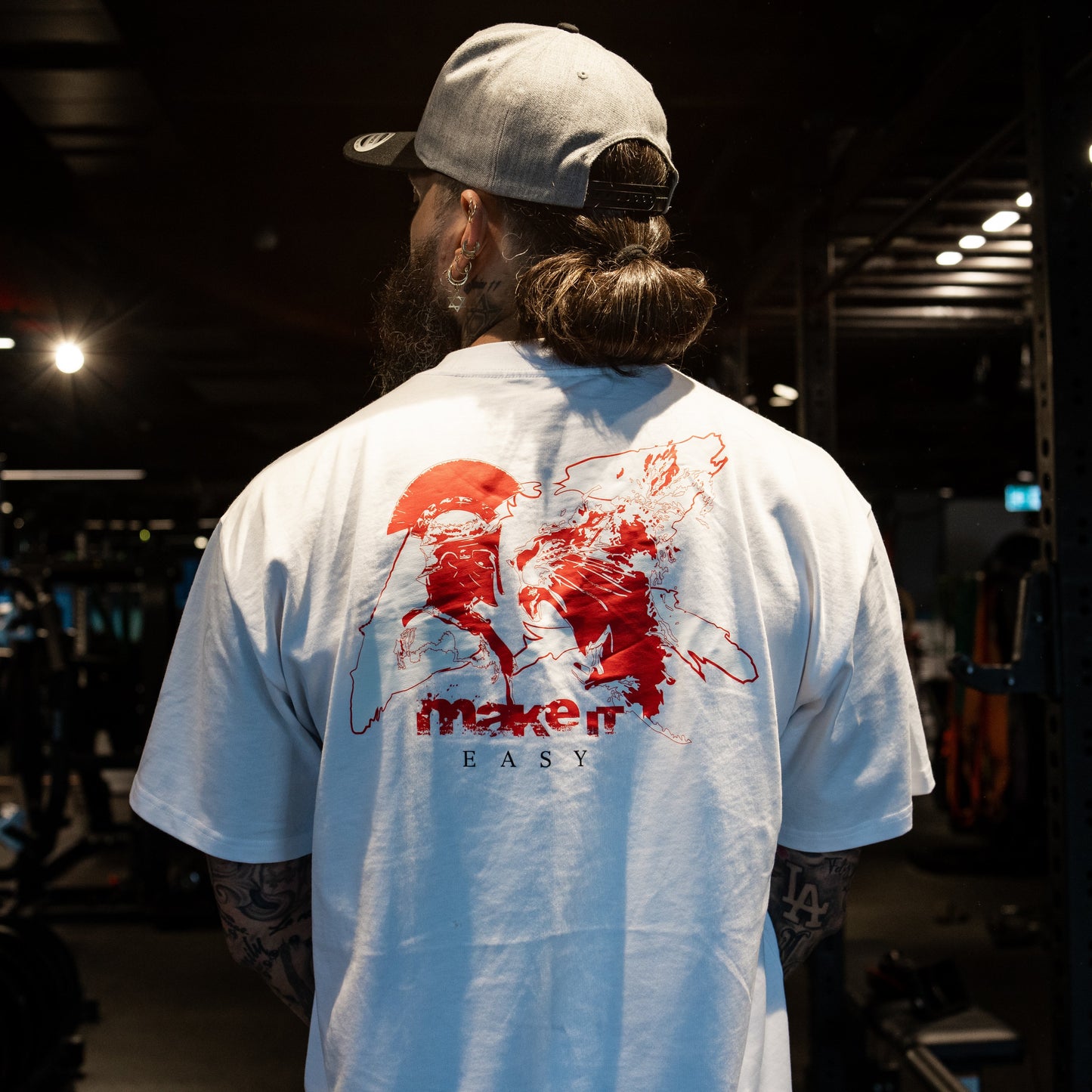 EZ H Tee / Warrior Design (Long Oversize)