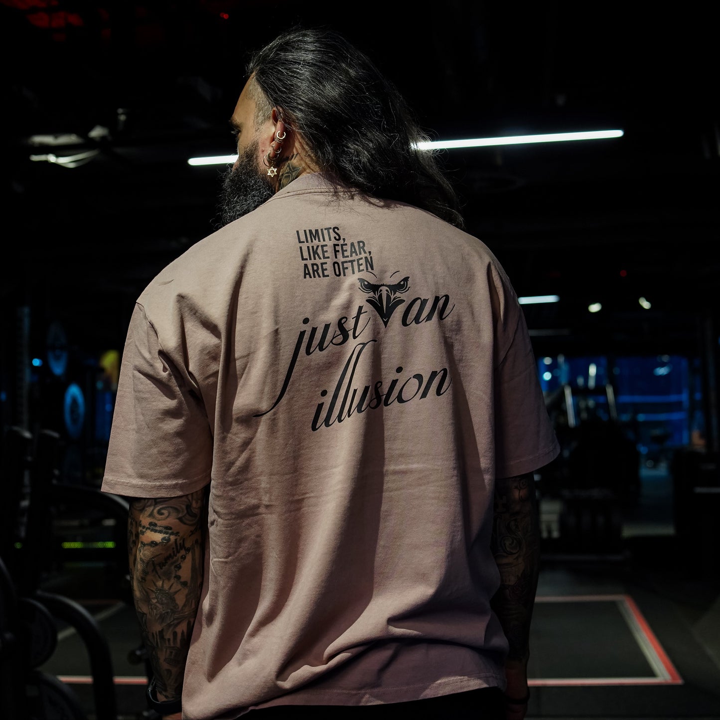EZ HF Tee / Illusion Design (Long Oversize)