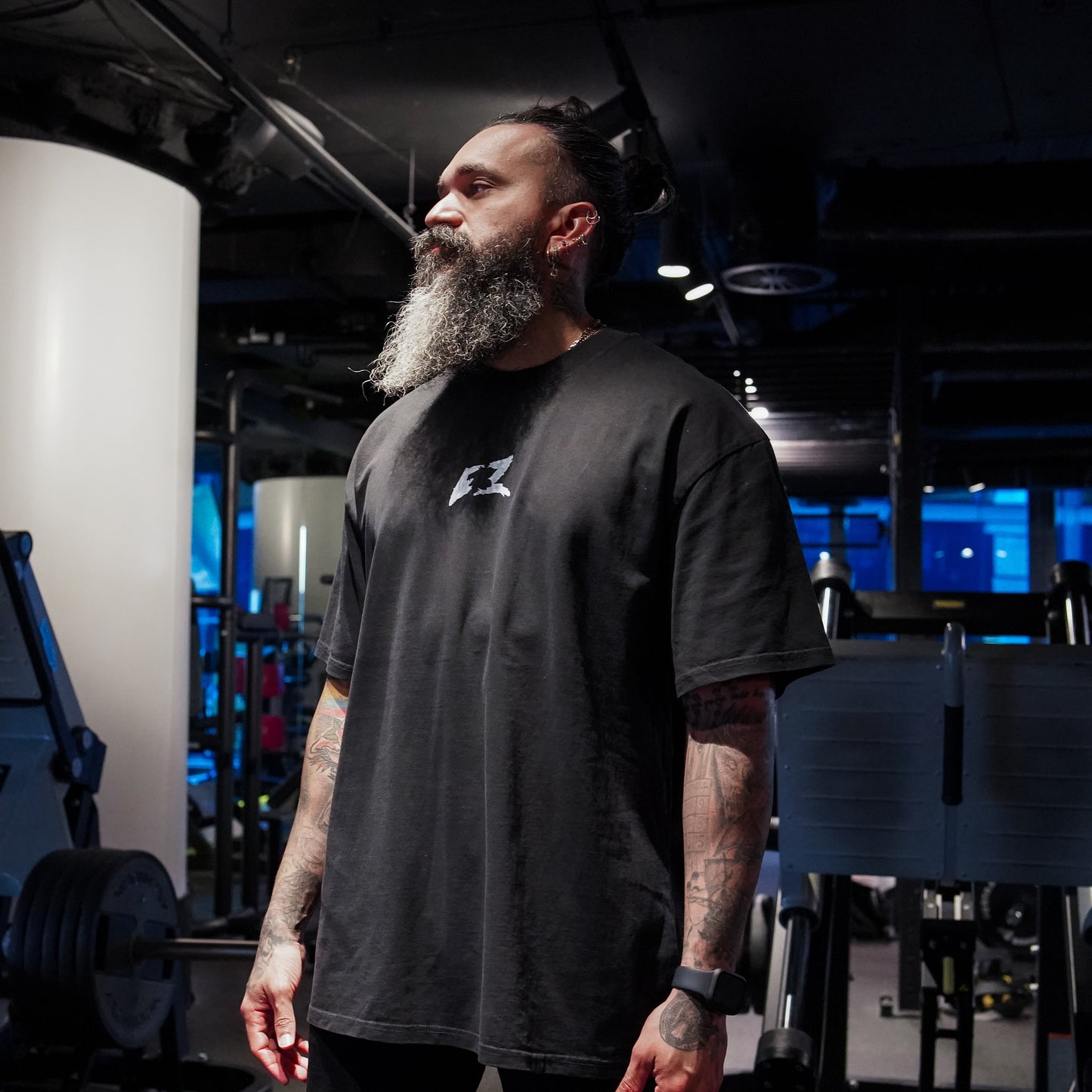 EZ HF Tee / Wine Design (Long Oversize)