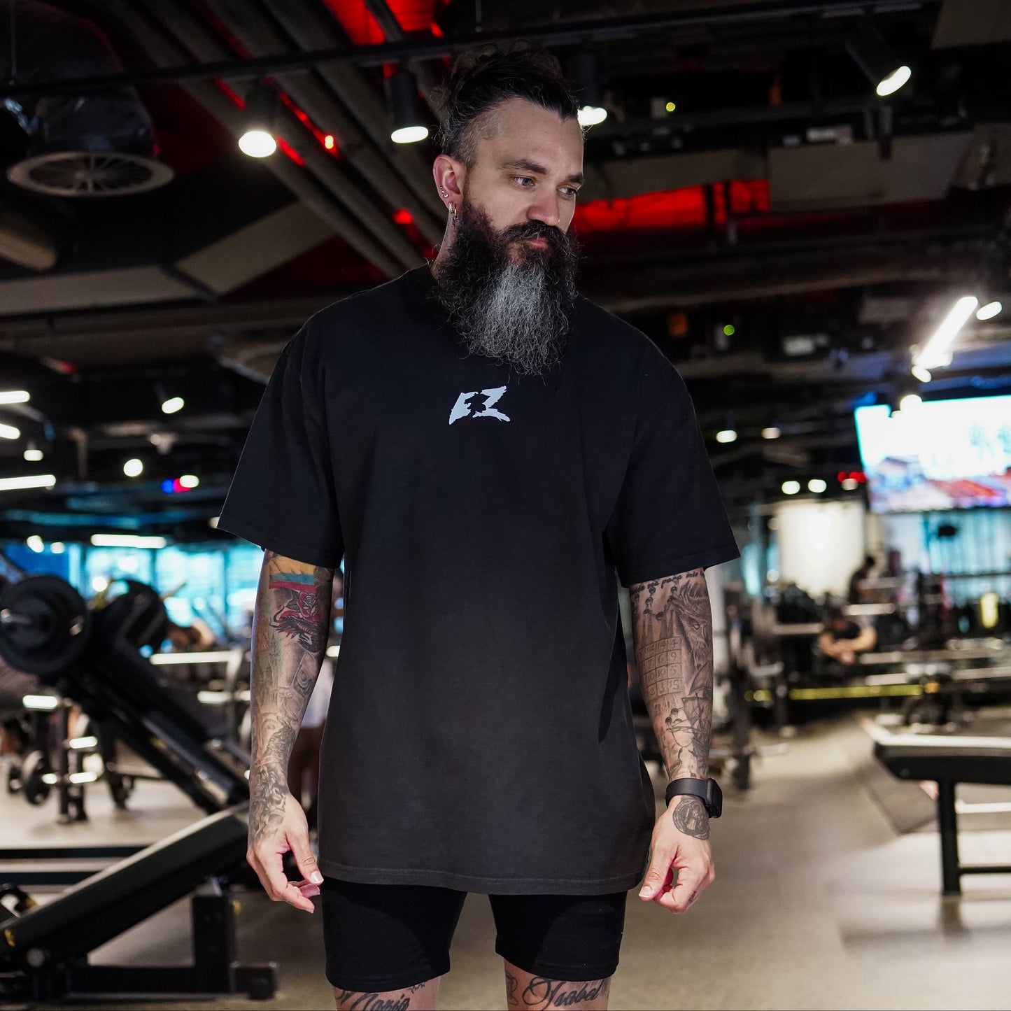EZ HF Tee / Wine Design (Long Oversize)